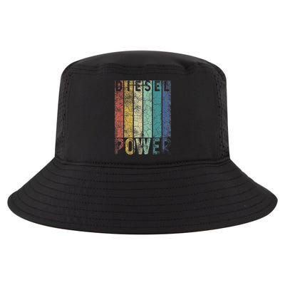 Vintage Diesel Power Funny Gift For Car Mechanic Smoke Truck Cool Comfort Performance Bucket Hat