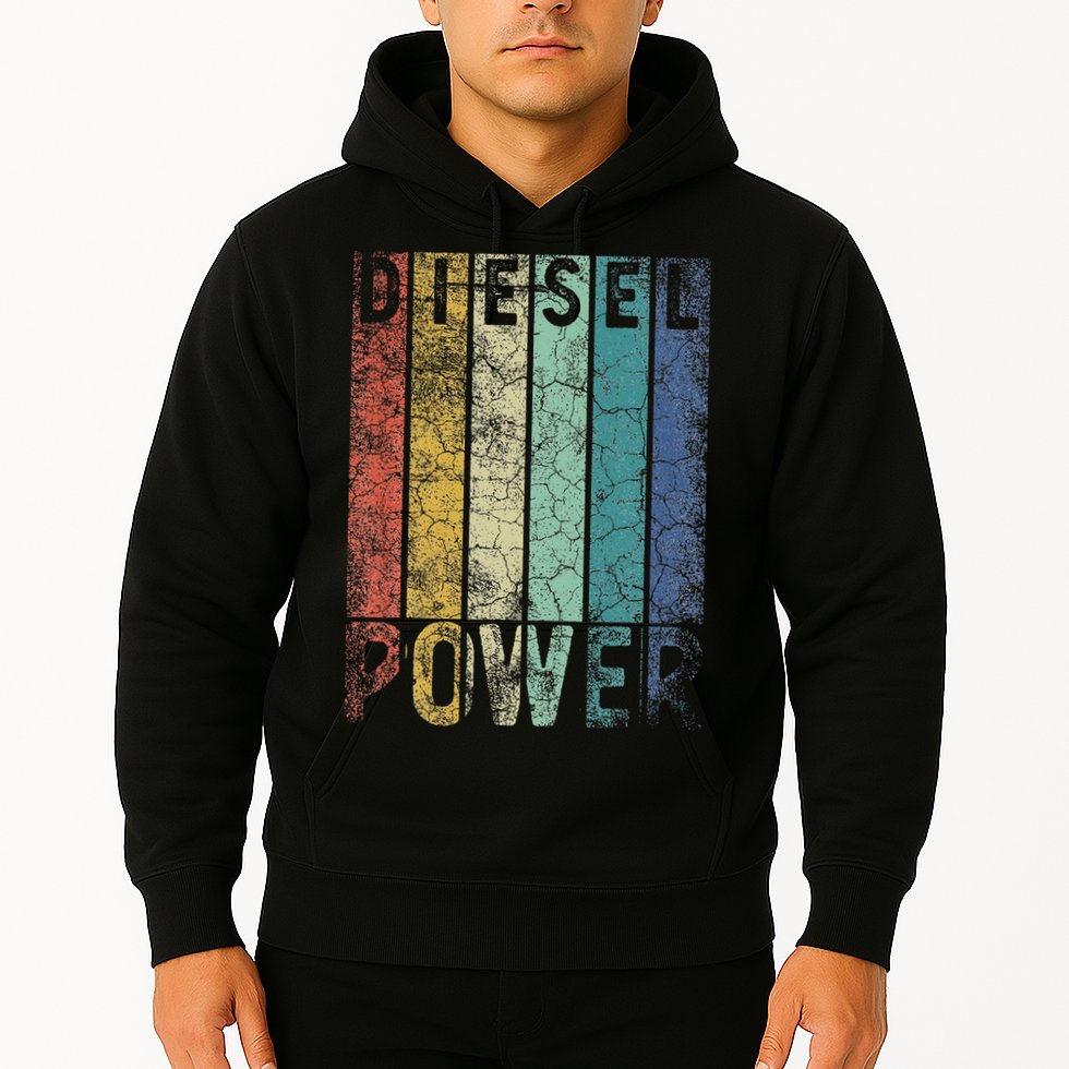 Vintage Diesel Power Funny Gift For Car Mechanic Smoke Truck Hoodie
