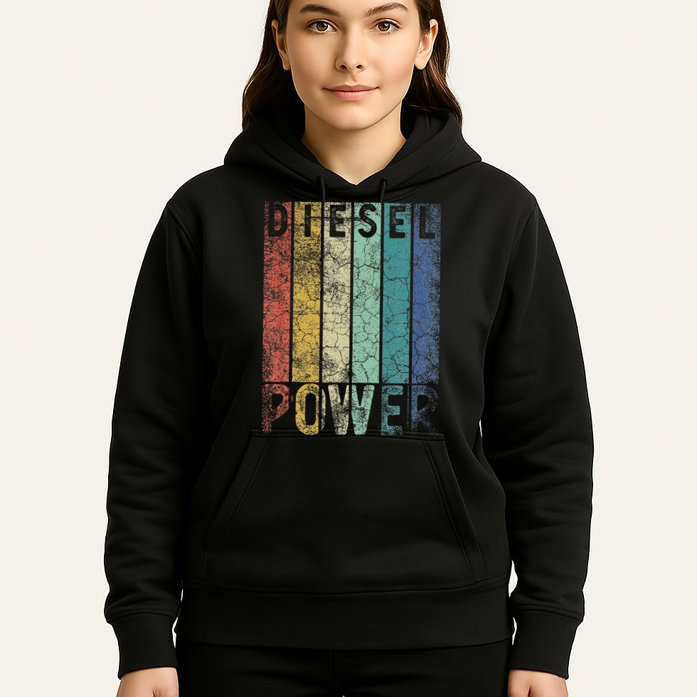 Vintage Diesel Power Funny Gift For Car Mechanic Smoke Truck Hoodie