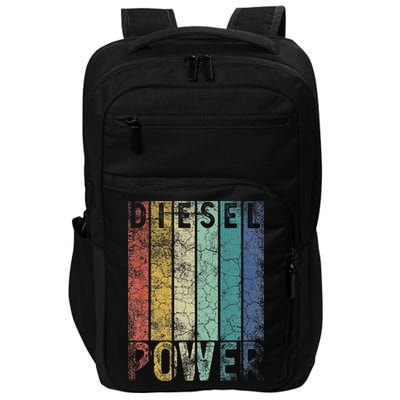 Vintage Diesel Power Funny Gift For Car Mechanic Smoke Truck Impact Tech Backpack