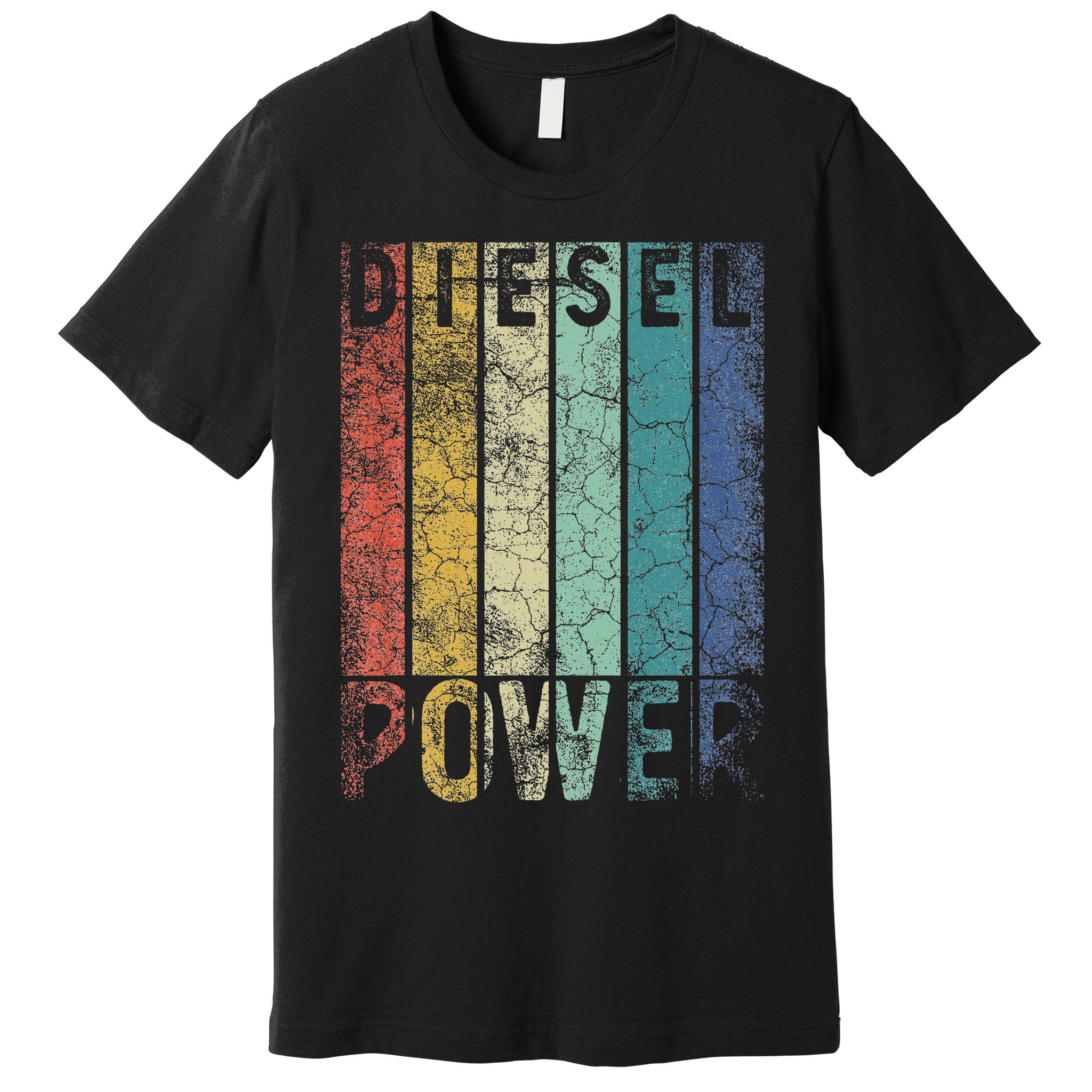 Vintage Diesel Power Funny Gift For Car Mechanic Smoke Truck Premium T-Shirt