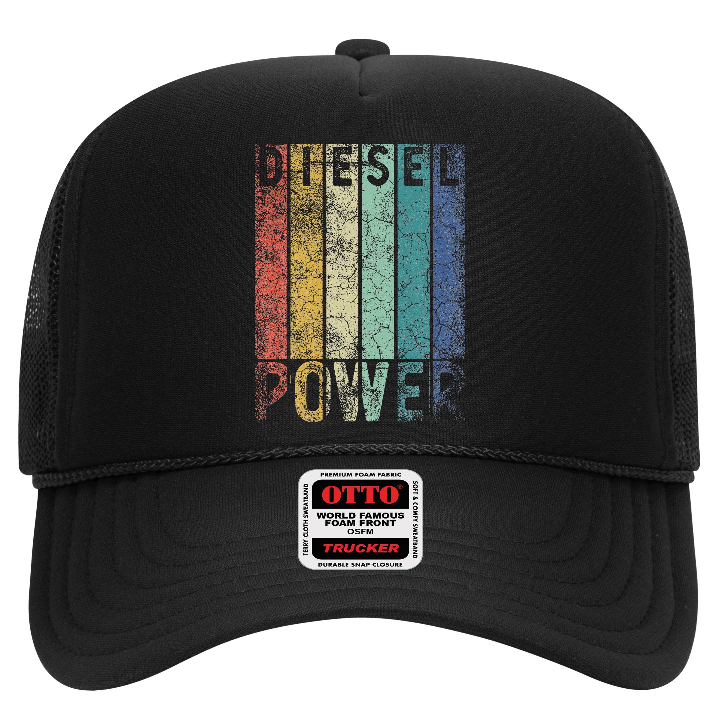 Vintage Diesel Power Funny Gift For Car Mechanic Smoke Truck Hat