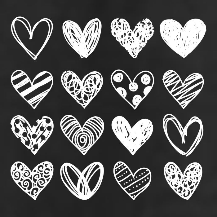 Valentines Day Pattern Hearts Adult Drive Performance Visor