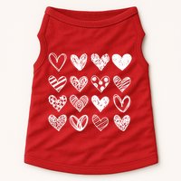 Valentines Day Pattern Hearts Doggie Tank