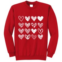 Valentines Day Pattern Hearts Sweatshirt
