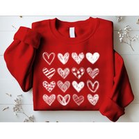 Valentines Day Pattern Hearts Sweatshirt