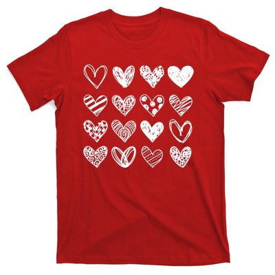 Valentines Day Pattern Hearts T-Shirt