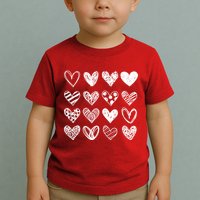 Valentines Day Pattern Hearts Toddler T-Shirt