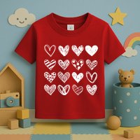 Valentines Day Pattern Hearts Toddler T-Shirt
