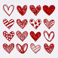 Valentines Day Pattern Hearts Garment-Dyed Sweatshirt