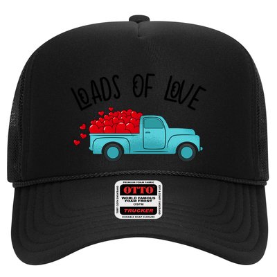 Valentines Day Pickup Dump Truck Loads Of Love Gift Trucker Hat