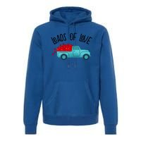 Valentines Day Pickup Dump Truck Loads Of Love Gift Premium Hoodie