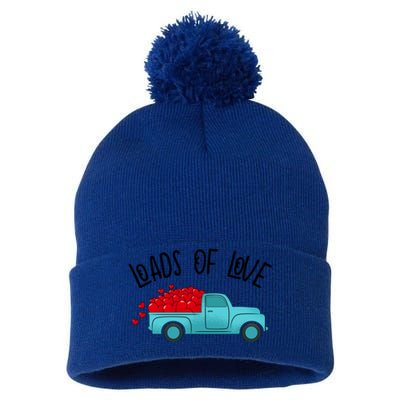 Valentines Day Pickup Dump Truck Loads Of Love Gift Pom Pom 12in Knit Beanie