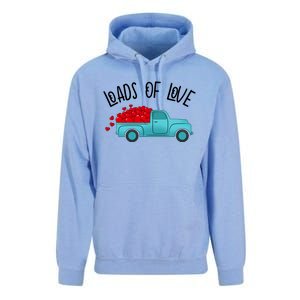 Valentines Day Pickup Dump Truck Loads Of Love Gift Unisex Surf Hoodie