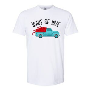 Valentines Day Pickup Dump Truck Loads Of Love Gift Softstyle CVC T-Shirt