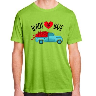 Valentines Day Pickup Truck Loads Of Love Gift Adult ChromaSoft Performance T-Shirt