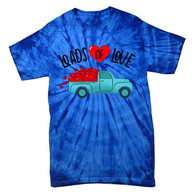 Valentines Day Pickup Truck Loads Of Love Gift Tie-Dye T-Shirt