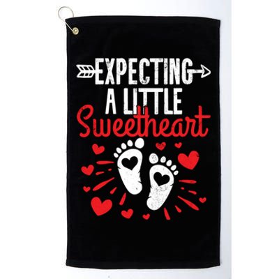 Valentines Day Pregnancy Announcet Meaningful Gift Platinum Collection Golf Towel