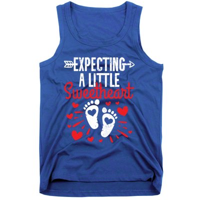 Valentines Day Pregnancy Announcet Meaningful Gift Tank Top