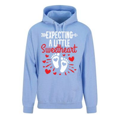 Valentines Day Pregnancy Announcet Meaningful Gift Unisex Surf Hoodie