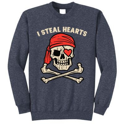 Valentines Day Pirate I Steal Hearts Cool Sweatshirt