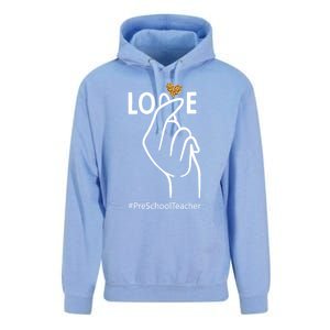 Valentines Day Preschool Teacher Cute Korean Finger Heart Cute Gift Unisex Surf Hoodie