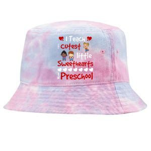 Valentines Day Preschool Teacher For Teachers In Love Gift Cool Gift Tie-Dyed Bucket Hat