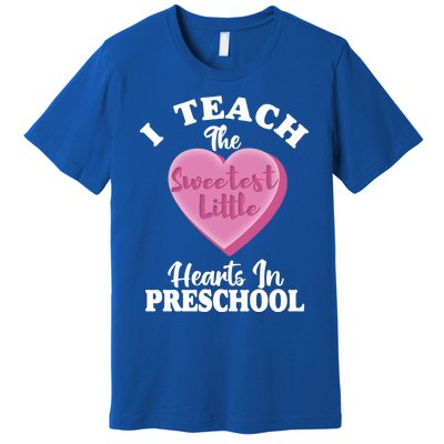 Valentines Day Preschool Teacher For Teachers In Love Gift Premium T-Shirt