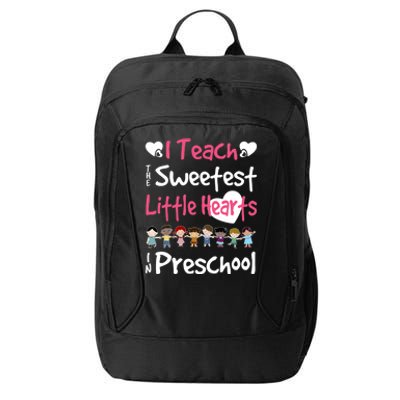 Valentines Day Preschool Teacher For Teachers In Love Gift Cute Gift City Backpack