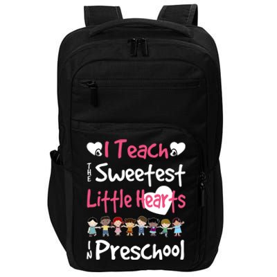 Valentines Day Preschool Teacher For Teachers In Love Gift Cute Gift Impact Tech Backpack