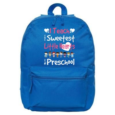 Valentines Day Preschool Teacher For Teachers In Love Gift Cute Gift 16 in Basic Backpack