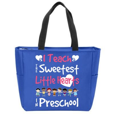 Valentines Day Preschool Teacher For Teachers In Love Gift Cute Gift Zip Tote Bag