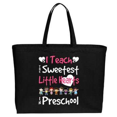 Valentines Day Preschool Teacher For Teachers In Love Gift Cute Gift Cotton Canvas Jumbo Tote