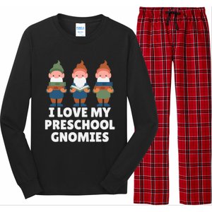 Valentines Day Preschool Teacher I Love My Gnomies Great Gift Long Sleeve Pajama Set