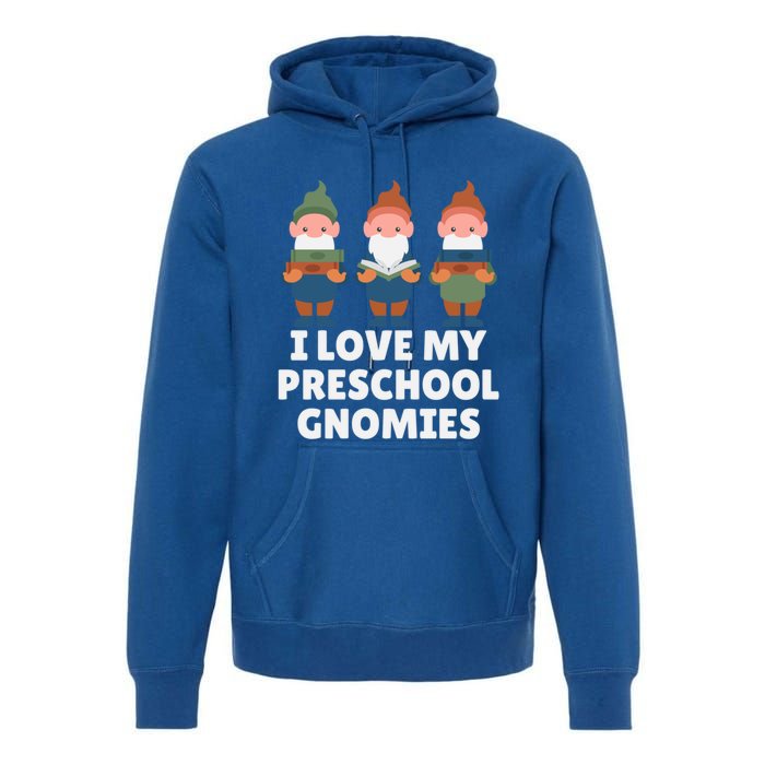 Valentines Day Preschool Teacher I Love My Gnomies Great Gift Premium Hoodie