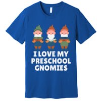 Valentines Day Preschool Teacher I Love My Gnomies Great Gift Premium T-Shirt