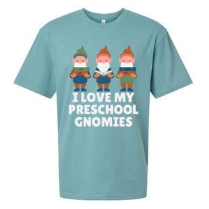 Valentines Day Preschool Teacher I Love My Gnomies Great Gift Sueded Cloud Jersey T-Shirt