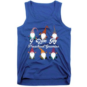 Valentines Day Preschool Teacher I Love My Gnomies Gift Tank Top