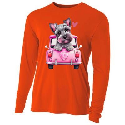 Valentines Day Puppy Cute Gift Cooling Performance Long Sleeve Crew