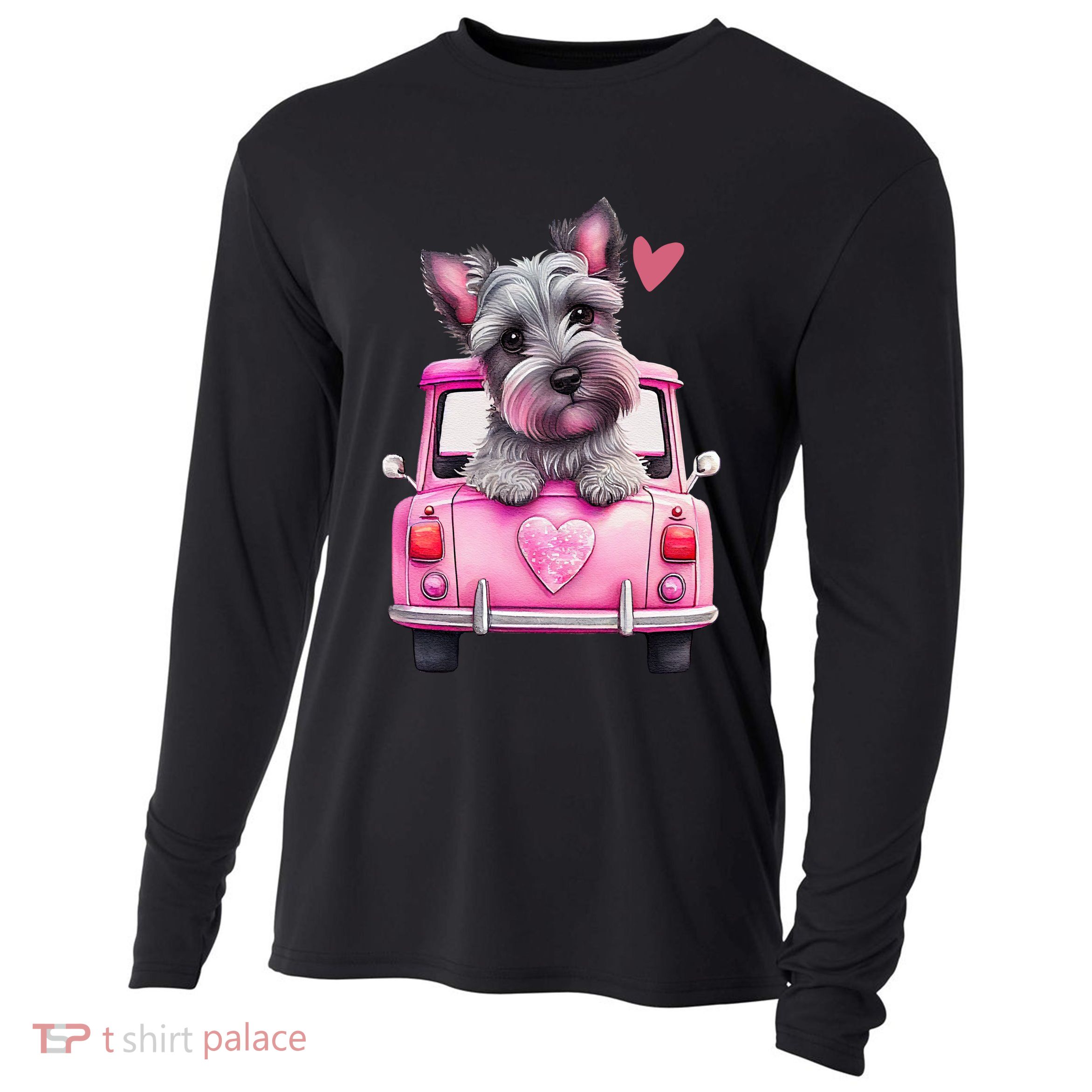 Valentines Day Puppy Cute Gift Cooling Performance Long Sleeve Crew