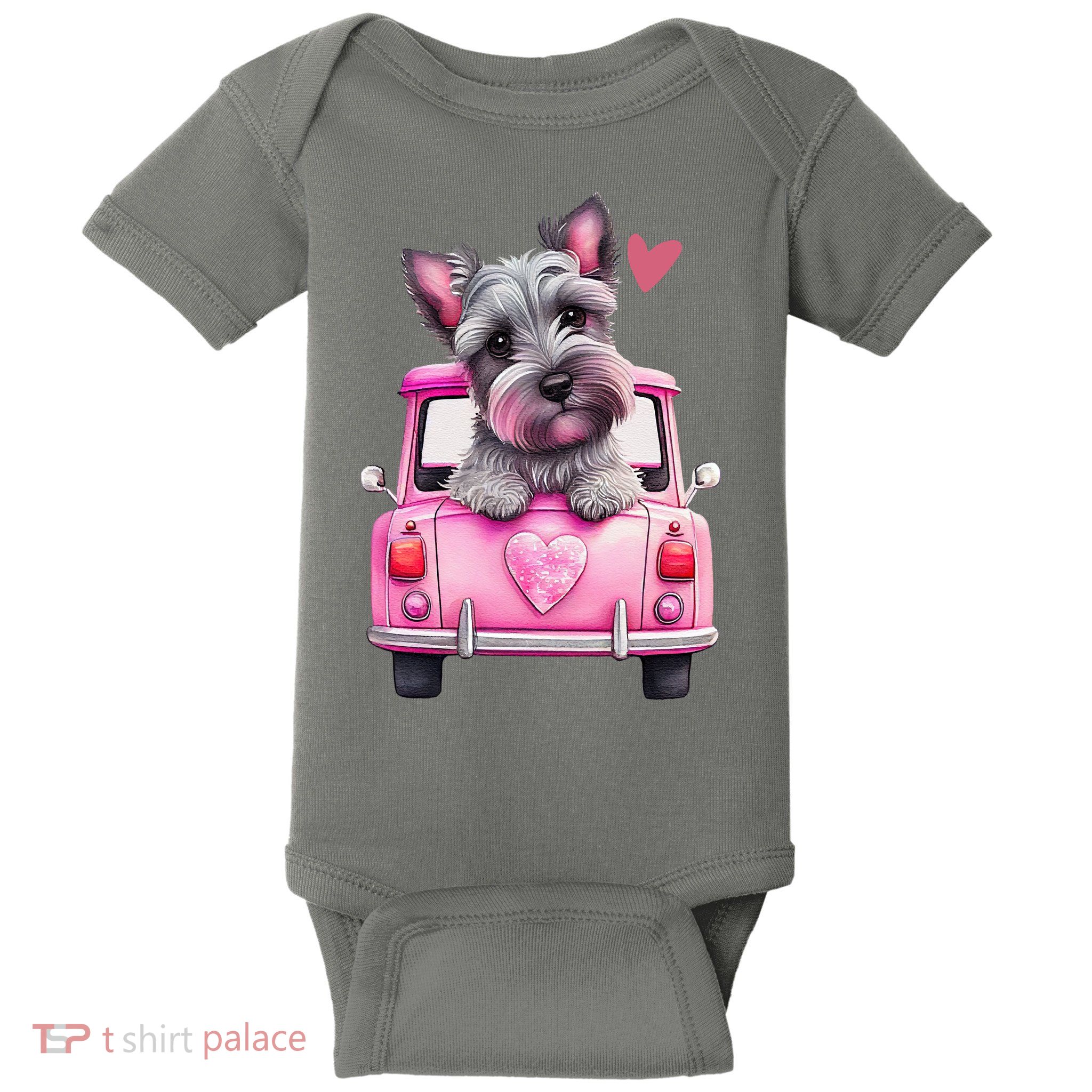 Valentines Day Puppy Cute Gift Baby Bodysuit