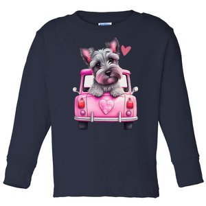 Valentines Day Puppy Cute Gift Toddler Long Sleeve Shirt