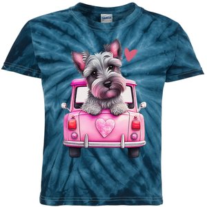 Valentines Day Puppy Cute Gift Kids Tie-Dye T-Shirt