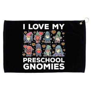 Valentines Day Preschool Teacher I Love My Gnomies Cute Gift Grommeted Golf Towel