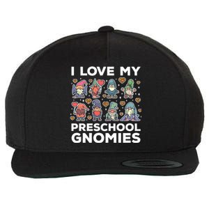 Valentines Day Preschool Teacher I Love My Gnomies Cute Gift Wool Snapback Cap