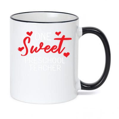 Valentines Day Preschool Teacher Sweet Heart Gift Great Gift 11oz Black Color Changing Mug