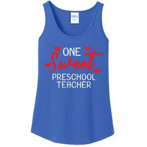 Valentines Day Preschool Teacher Sweet Heart Gift Great Gift Ladies Essential Tank