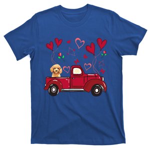 Valentines Day Poodle Meaningful Gift Cute Poodle Dog Love Truck Great Gift T-Shirt