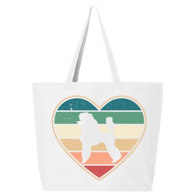 Valentines Day Poodle Gift Poodle Lovers Poodle Owners Cute Gift 25L Jumbo Tote