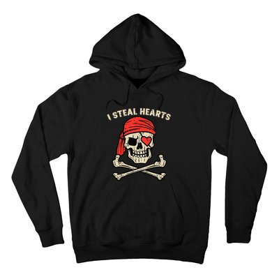 Valentines Day Pirate I Steal Hearts Cool Hoodie